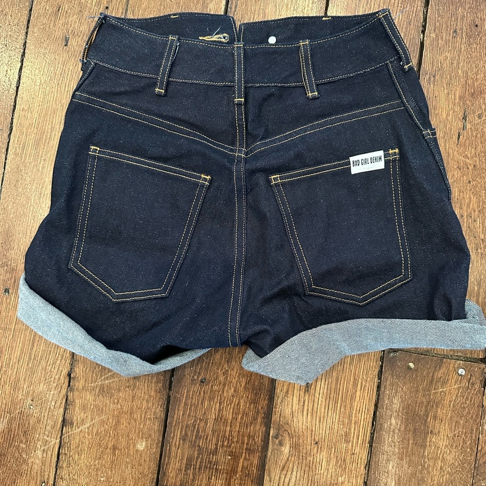 Pinup Bad Girl Denim Shorts by Micheline Pitt